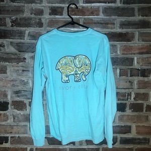 Ivory Ella blue long sleeve T-shirt tee